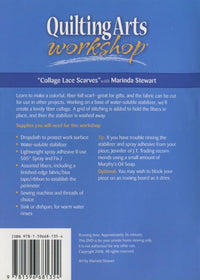 Quilting Arts Workshop: Collage Lace Scarves