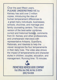 Please Understand Me: Character & Temperament Types