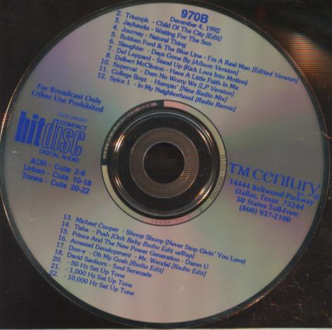HitDisc 970B Promo w/ Back Artwork