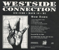 Westside Connection: Bow Down 4-Track Promo w/ Back Artwork