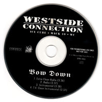 Westside Connection: Bow Down 4-Track Promo w/ Back Artwork