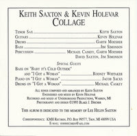 Keith Saxton & Kevin Holevar: Collage