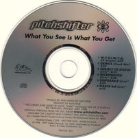 Pitchshifter: What You See Is What You Get Promo w/ Back Artwork