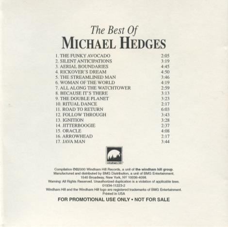 Michael Hedges: The Best Of Michael Hedges Promo
