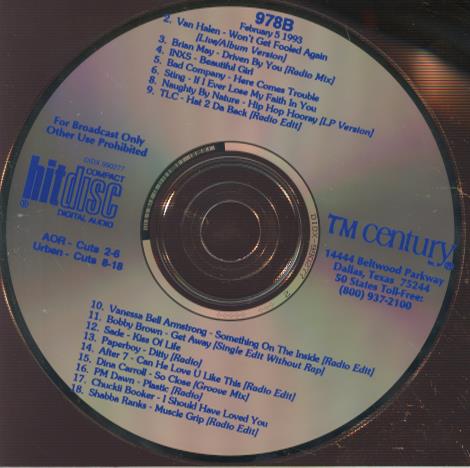 HitDisc 978B Promo w/ Back Artwork