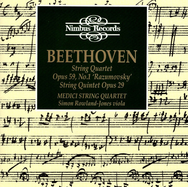 Beethoven: String Quartet Opus 59, No. 1 Razumovsky