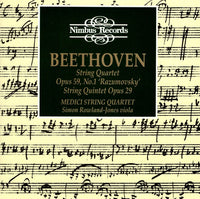 Beethoven: String Quartet Opus 59, No. 1 Razumovsky