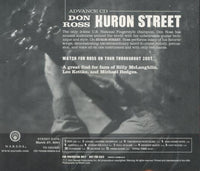 Don Ross: Huron Street Advance Promo w/ Back Artwork