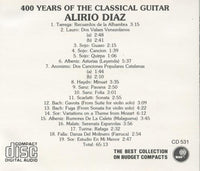 Alirio Diaz: 400 Years Of The Classical Guitar
