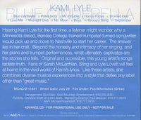 Kami Lyle: Blue Cinderella Promo w/ Back Artwork