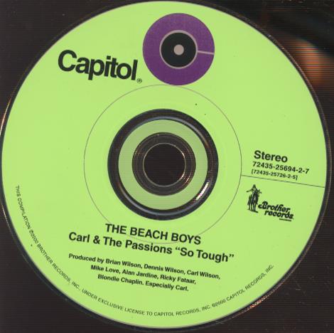 The Beach Boys: Carl & The Passions "So Tough" w/ No Artwork