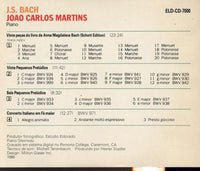 Joao Carlos Martins: J.S. Bach: O Livro De Anna Magdalena Bach Pequenos