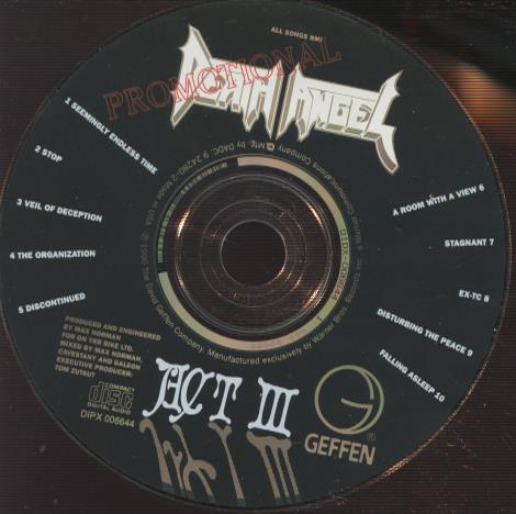 Death Angel: Act III Promo w/ No Artwork