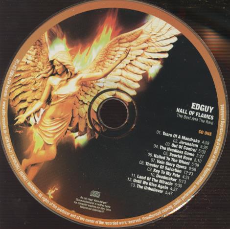 Edguy: Hall Of Flames 2-Disc Set w/ No Artwork