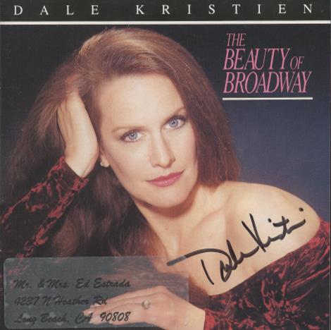 Dale Kristien: The Beauty Of Broadway Signed w/ Sticker