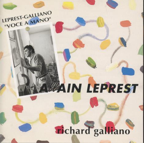 Richard Galliano: Allain Leprest: Leprest-Galliano "Voce A Mano" Japan w/ OBI Strip