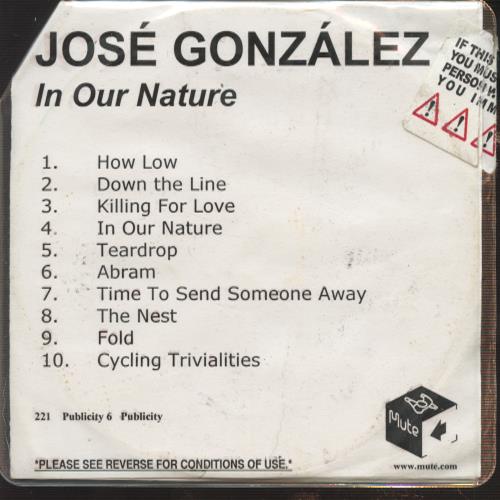 Jose Gonzalez: In Our Nature Advance Promo