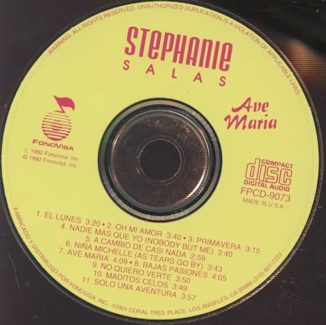 Stephanie Salas: Ave Maria w/ No Artwork