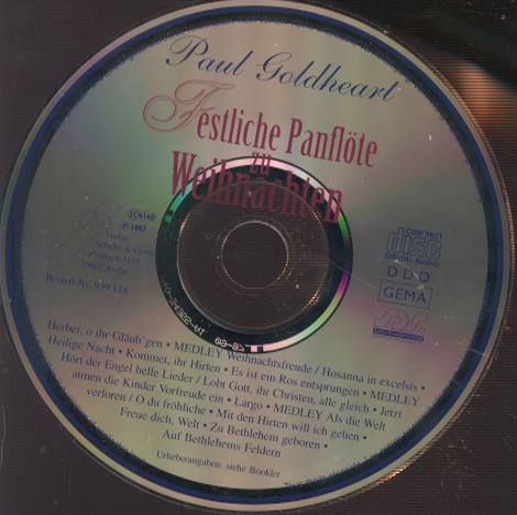 Paul Goldheart: Festliche Panflote Zu Weihnachten w/ No Artwork
