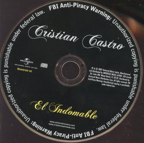 Cristian Castro: El Indomable w/ No Artwork