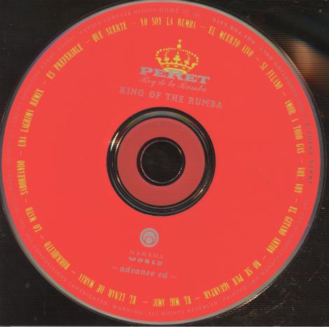Peret: Rey De La Rumba Advance Promo w/ Back Artwork