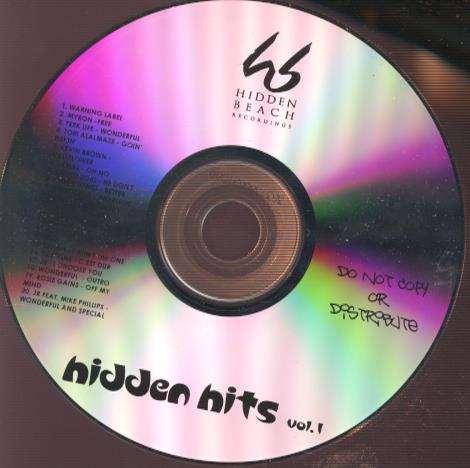 Hidden Beach Recordings Presents: Hidden Hits Vol. 1 Advance Promo w/ No Artwork