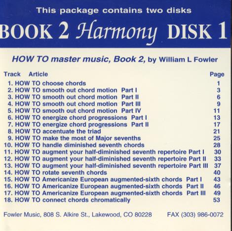 How To Master Music: Book 2: Harmony 2-Disc Set