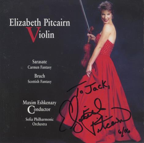 Elizabeth Pitcairn: Violin Signed