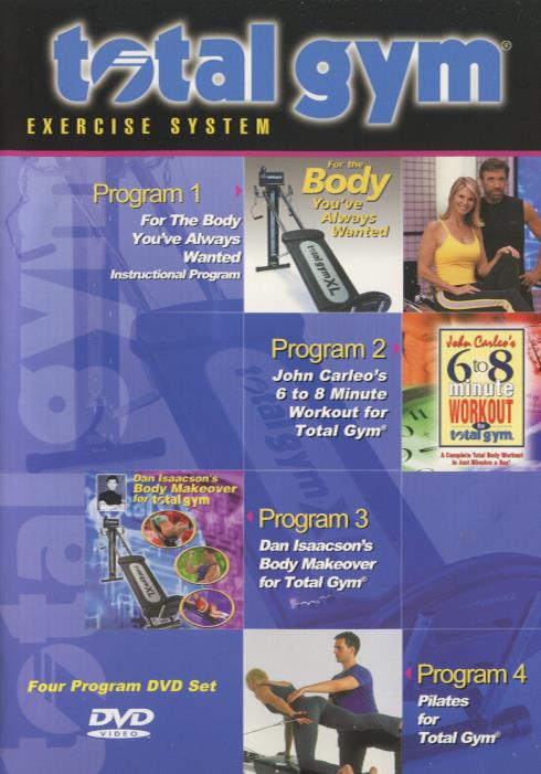 Total Gym: Exercise System: Four Program DVD Set 2-Disc Set – NeverDieMedia
