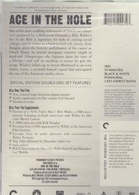 Ace In The Hole The Criterion Collection 2-Disc Set w/ Booklet