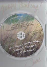 Susie Short's Techniques Painting Nature's Textures In Watercolor Autographed Special 2-Disc Set