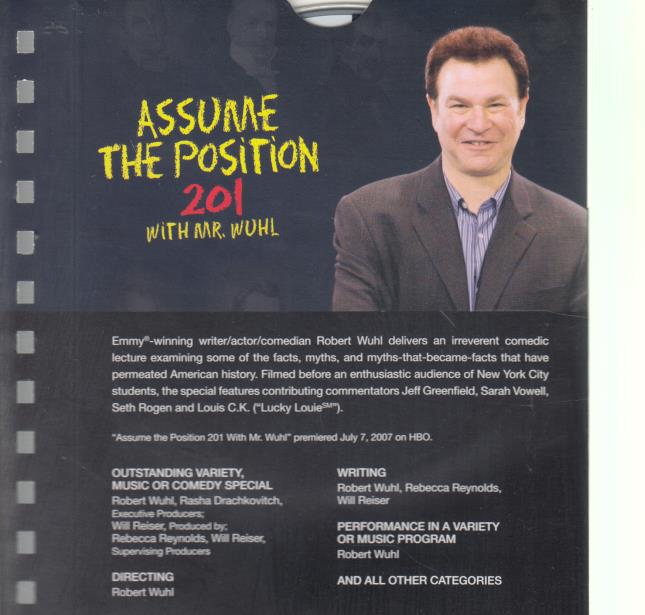 Assume The Position 201 With Mr. Wuhl / Bill Maher: The Decider FYC