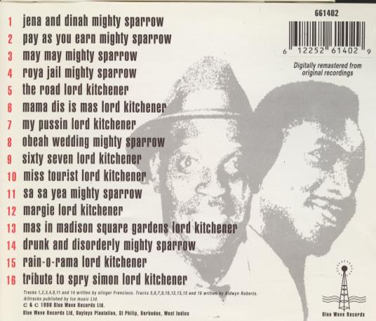 Mighty Sparrow & Lord Kitchener: 16 Carnival Hits – NeverDieMedia