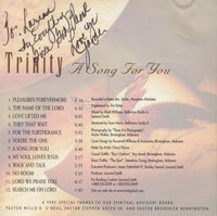 Trinity: A Song For You Signed w/ Front Artwork