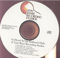 As Heard In The Hallowed Halls Of Lion Share Recording Studios Promo w/ Front Artwork