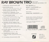 Ray Brown Trio: Live At The Concord Jazz Festival 1979