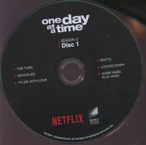 One Day At A Time: Season 2 FYC Disc 1 w/ No Artwork