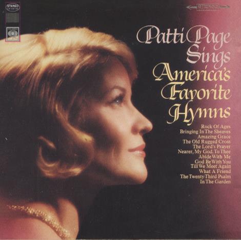 Patti Page: Sings America's Favorite Hymns w/ Punch Hole