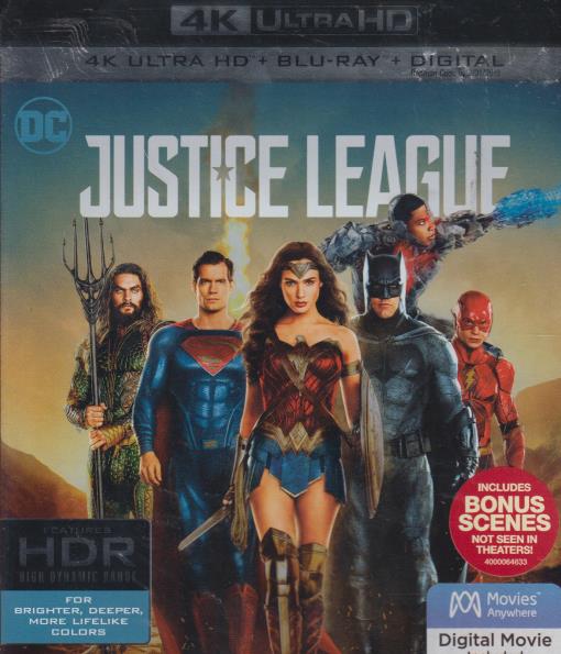Justice League 4K Ultra HD & Blu-Ray 2-Disc Set