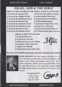 Israel, God And The Bible MP3 3-Disc Set