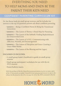 Confident Parenting: Curriculum Kit 2-Disc Set - NeverDieMedia