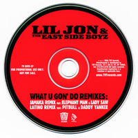 Lil' Jon & The East Side Boyz: What U Gon' Do Remixes 6-Track Promo w/ Back Artwork