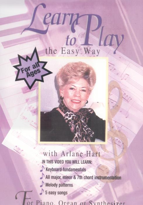 Learn To Play The Easy Way With Arlane Hart w/ Booklet