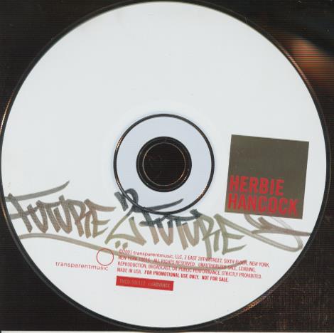 Herbie Hancock: Future 2 Future Promo w/ Back Artwork