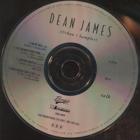 Dean James: Can We Talk (Urban Sampler) Promo w/ No Artwork