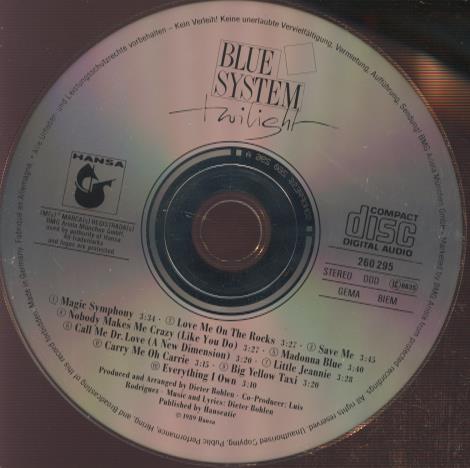 Blue System: Twilight w/ No Artwork