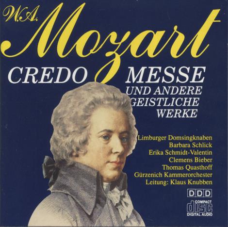 W.A. Mozart: Credo Messe Und Andere Geistliche Werke