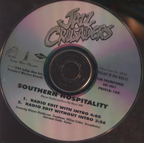 Jazz Crusaders: Southern Hospitality Promo w/ No Artwork