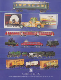 Christie's Trains Galore And Marklin Toys And Trains Auction Guide December 1997