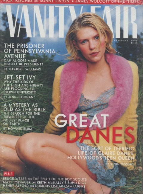 Vanity Fair Magazine: February, 1998: Clair Danes